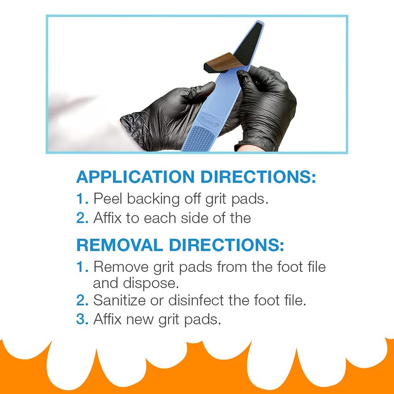 Flowery Foot File Easy Peel Pro Pad, Disposable Replacement Adhesive Pad for D-Files - Combo Pack 24 pcs - Image 5